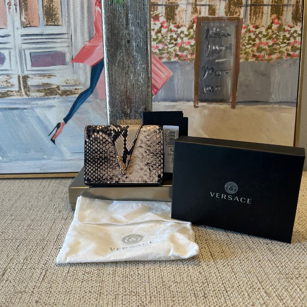 Gianni Versace Python Virtus Compact Wallet - image 2